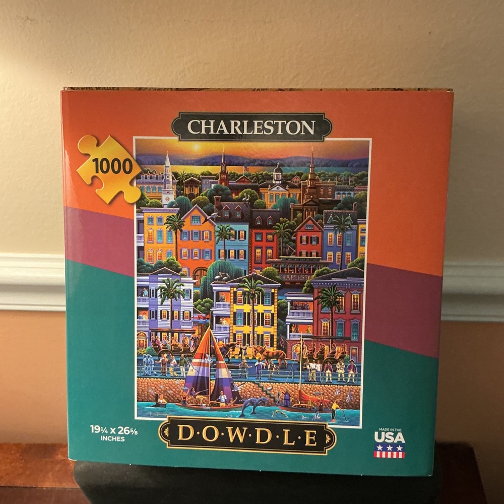 Dowdleโ Folk Art Charleston South Carolina 1000 Piece Jigsaw Puzzle Eric Dowdle